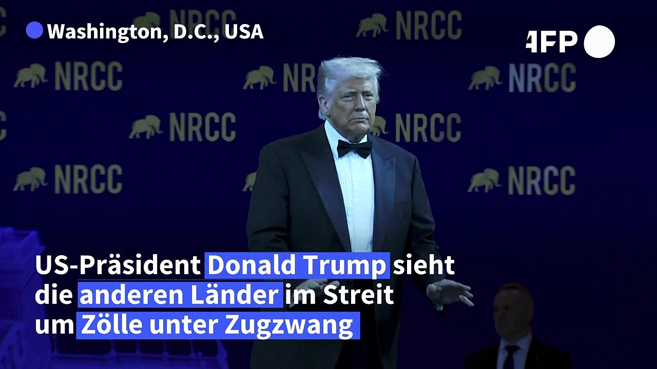 Trump im Zollstreit über andere Länder: 'Sie kriechen mir in den Arsch'