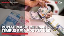 Rupiah Masih Melemah, Tembus Rp16.900 per USD