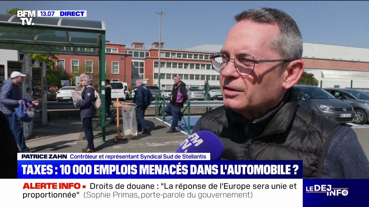 "Ceux qui trinquent dans ces histoires-là, ce sont toujours les travailleurs": Patrice Zahn (Syndicat Sud de Stellantis) revient sur l'entrée en vigueur des droits de douane américains