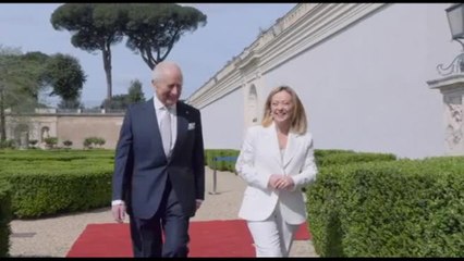 L'incontro tra Re Carlo e Meloni a Villa Doria Pamphilj