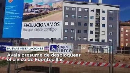 La alcaldesa de Burgos presume de desbloquear el centro cívico de Fuentecillas