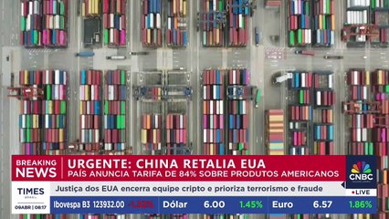 BREAKING NEWS: China anuncia tarifas retaliatórias de 84% sobre produtos americanos