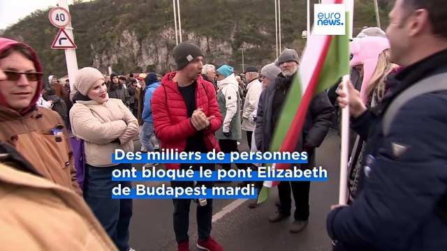 Répression de la communauté LGBTQ : des milliers de Hongrois bloquent le pont Elisabeth à Budapest