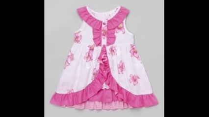 Beautiful frock Designs For Baby Girls From Cut Piece / Homemade Baby Girl Dress Design