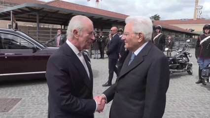 Mattarella e re Carlo III al complesso architettonico Testaccio