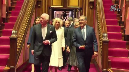 Re Carlo III e la regina Camilla in visita al Senato