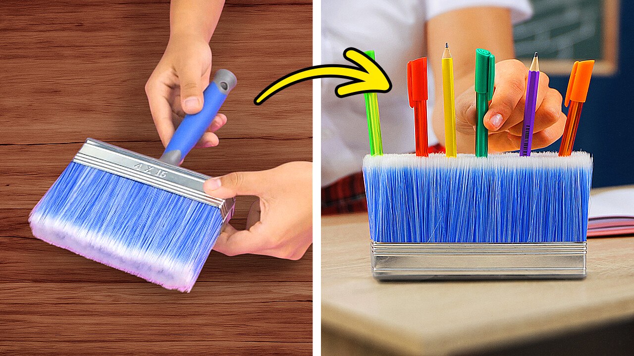 Creative School Supplies Using Everyday Objects
