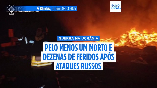 Um morto e dezenas de feridos em ataques de drones russos na Ucrânia