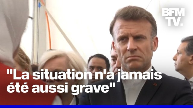 En Égypte, Emmanuel Macron plaide pour la réouverture des points de passage de l'aide humanitaire à Gaza