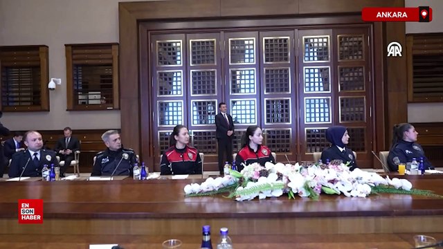 Cumhurbaşkanı Erdoğan, Bakan Yerlikaya ve Türk Polis Teşkilatı heyetini kabul etti