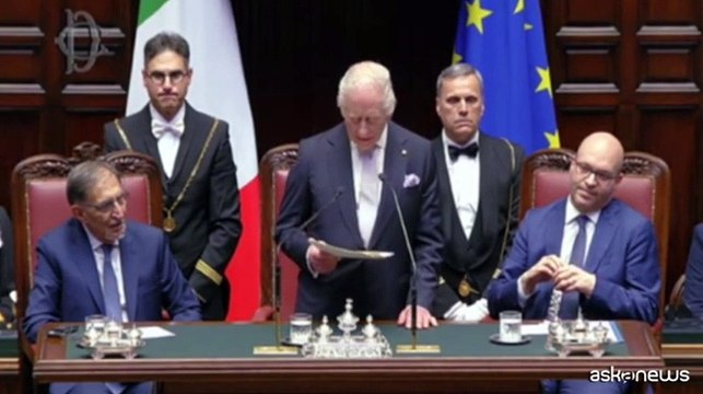 Re Carlo alla Camera: affrontiamo sfide insieme, e cita Dante