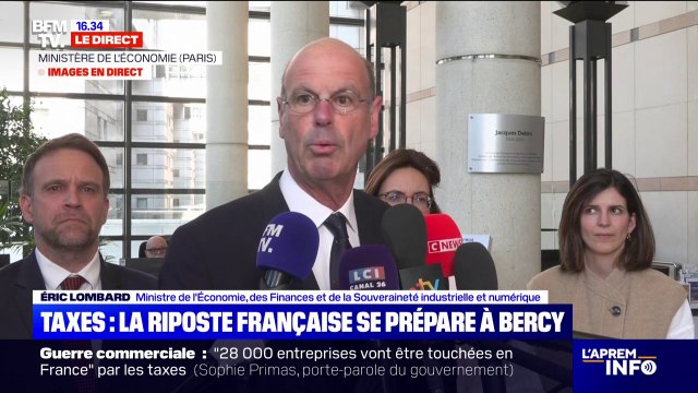 Droits de douane: Nous travaillons sur un nouveau paquet de mesures, pour engager le dialogue avec les Américains , assure Éric Lombard, ministre de l'Économie