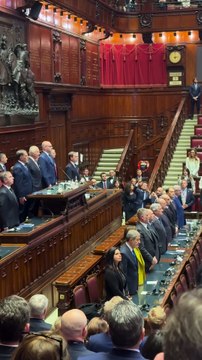 Tajani - Alla Camera dei Deputati per il discorso di Re Carlo III (09.04.25)