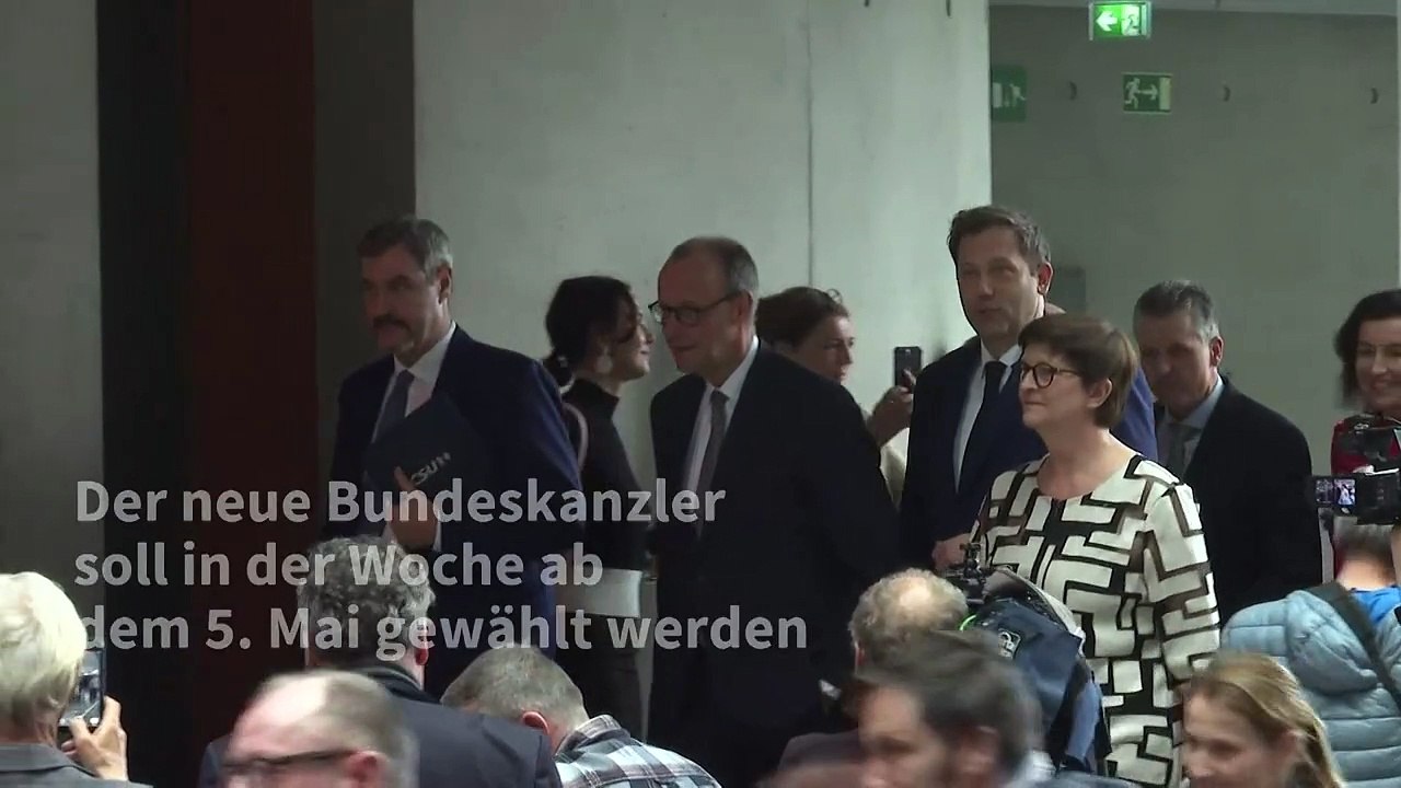 Merz: Kanzlerwahl in der Woche ab 5. Mai