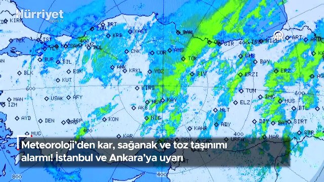 Meteoroloji'den kar, sağanak ve toz taşınımı alarmı! İstanbul ve Ankara'ya uyarı