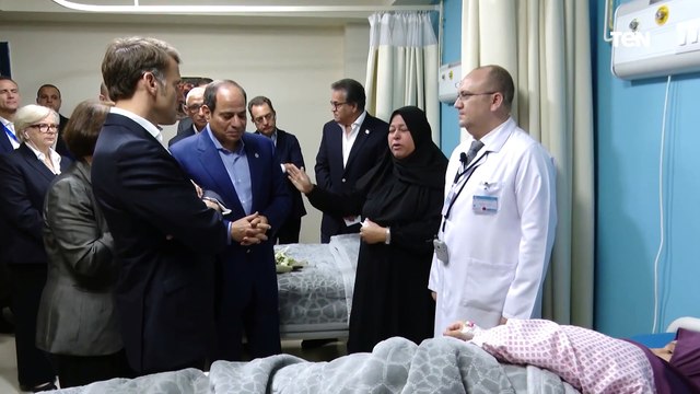 حاسين حالنا بين أهلنا .. فلسطينية تمدح استقبال مصر لها أمام السيسي وماكرون.. وهذه أمنبتها