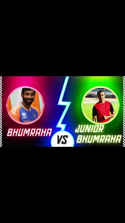 Bumrah vs junior Bumrah bowling #shorts|Jasprit bumrah bowling action copy