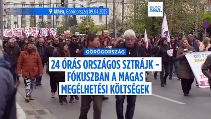 24 órás, országos sztrájk kezdődött Görögországban