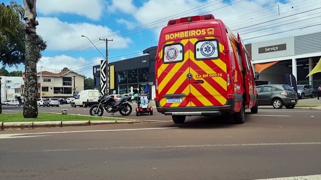 Mais um acidente é registrado na Avenida Brasil em Cascavel