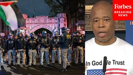 'We Don't Collaborate For Civil Protests': Adams Pressed On NYPD Role In Student Visas, Deportations