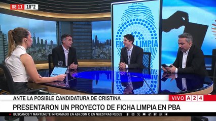 📢 ANTE LA POSIBLE CANDIDATURA DE CFK: PRESENTARON UN PROYECTO DE FICHA LIMPIA EN PBA