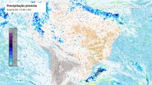 Quarta-feira: 09 de abril: Previsão de precipitação e nebulosidade para os próximos dias