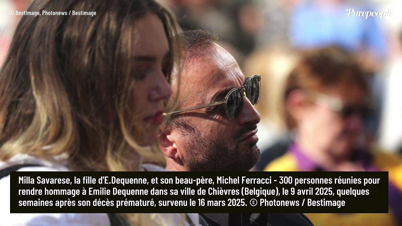 Près d'un mois après le départ d'Emilie Dequenne, la peine toujours immense de sa fille Milla pour une belle cérémonie en Belgique