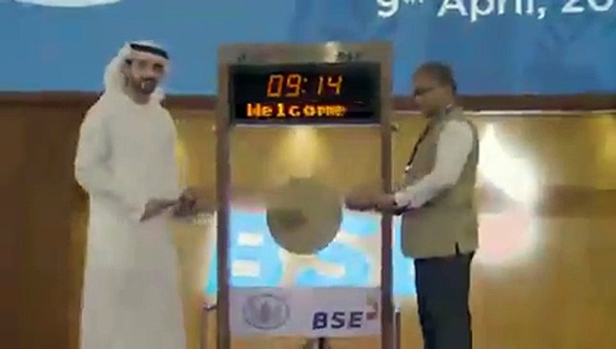 Sheikh Hamdan visits Bombay Stock Exchange, rings iconic gong