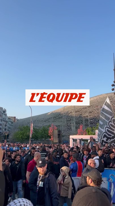 Les supporteurs présents au Parc des princes - Foot - C1 - PSG