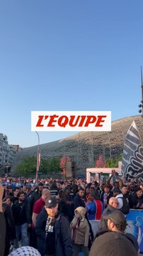 Les supporteurs présents au Parc des princes - Foot - C1 - PSG