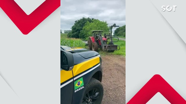 Condutor foge da PRF e abandona veículo carregado com cigarros eletrônicos em milharal no oeste do Paraná