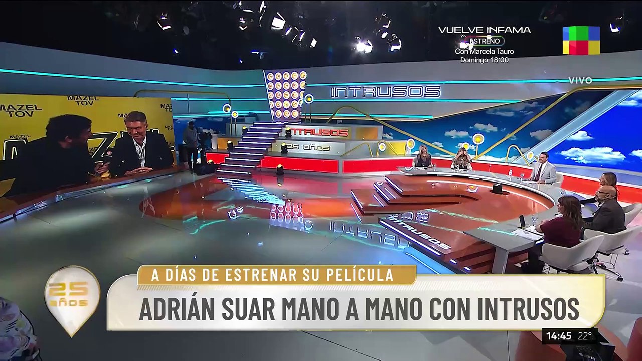 🎬 ADRIÁN SUAR MANO A MANO CON INTRUSOS: "PARA MI PELÍCULA 'MAZEL TOV' ME BASÉ EN MI VIDA"