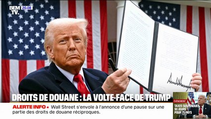 Donald Trump suspend les droits de douane pour tous les pays, après avoir annoncé augmenter jusqu'à 125% les taxes imposées sur les exportations chinoises