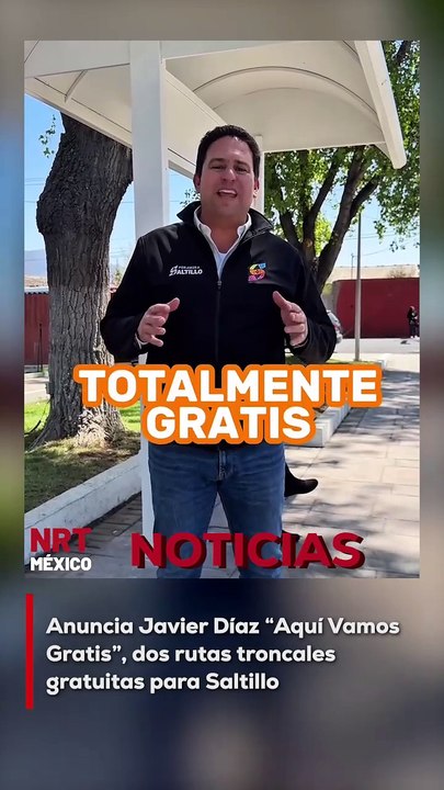 El presidente municipal de Saltillo, Javier Díaz González, presentó “Aquí Vamos Gratis”, programa en el que se crearán 2 rutas troncales que serán totalmente gratuitas para las y los saltillenses, las cuales recorrerán, en ida y vuelta, de norte a sur y d