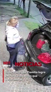 Un intento de robo fue frustrado cuando la familia llegó a su casa justo antes de que los delincuentes pudieran bajar del vehículo. Además, no pudieron llevarse el automóvil ya que no había llave.