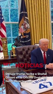 El presidente Donald Trump elogió al astro japonés por su talento dentro y fuera del campo. “Eres un atleta y una persona increíble”, declaró durante la visita.