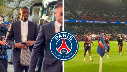 PSG llega al Parque de Los Principes para su partido contra el Aston Villa por la Champions League