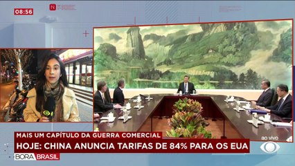 China anuncia tarifas de 84% sobre produtos dos EUA