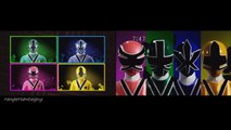 PR Samurai/ Shinkenger and Zords First Appearance Split Screen (PR and Sentai version)