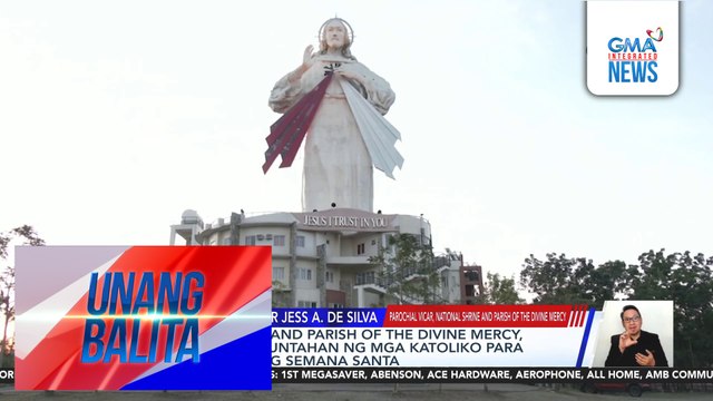 National Shrine and Parish of the Divine Mercy, isa sa mga pinupuntahan ng mga Katoliko para magdasal tuwing Semana Santa | Unang Balita