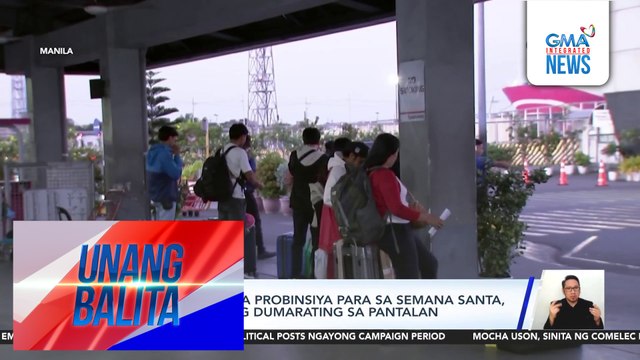 Mga uuwi sa mga probinsiya para sa Semana Santa, unti-unti na ring dumarating sa pantalan | Unang Balita