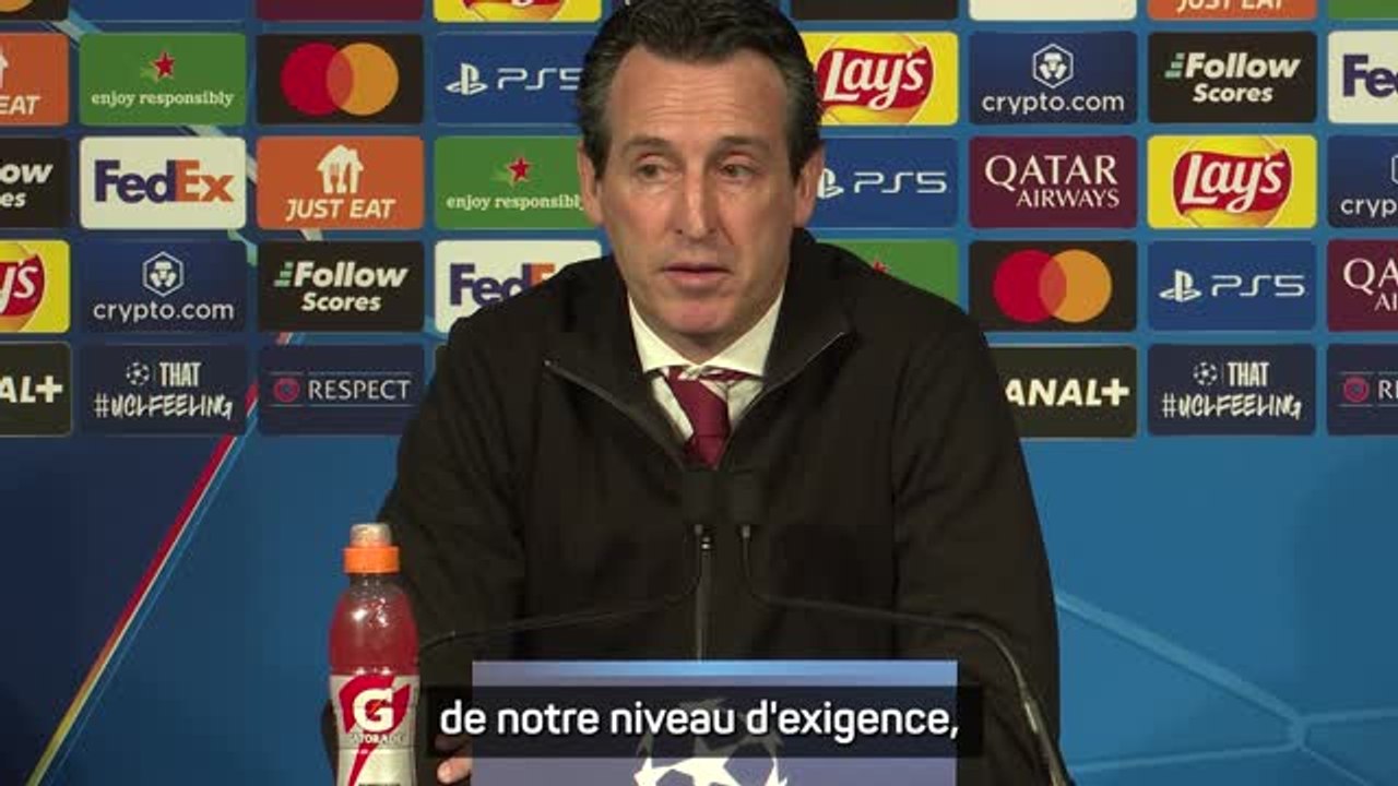 Aston Villa - Emery : "On a su rivaliser de manière fantastique contre le PSG"