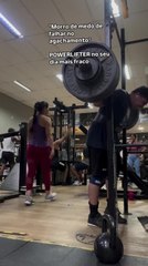 Man Loses Grip and Drops Heavy Barbell While Attempting to Re-Rack It in Gym