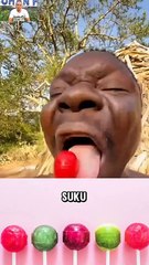 Reaksi Lucu Suku Pedalaman Bila Pertama Kali makan permen