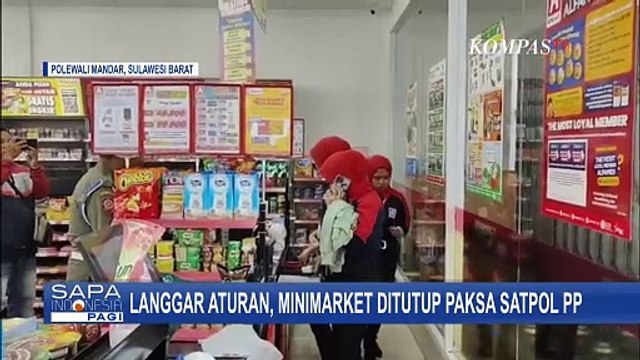 Toko Ritel di Polewali Mandar Disegel Satpol PP, Langgar Perda dan Tak Miliki Izin Bangunan
