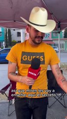 El vaquero que vende fresas con crema en Escobedo que conquistó TikTok