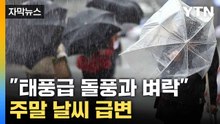 [자막뉴스] 주말 기온 '쌀쌀'... 기상청 '태풍급 돌풍' 예보 / YTN
