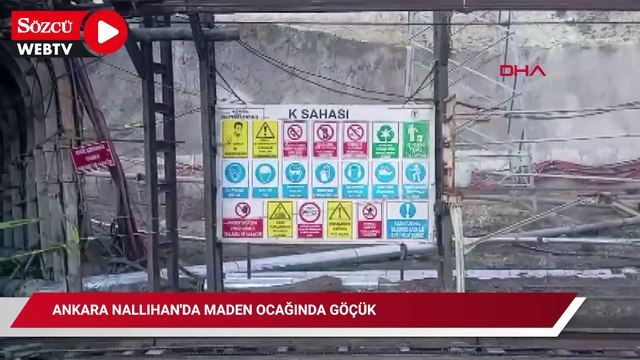Ankara Nallıhan'da maden ocağında göçük