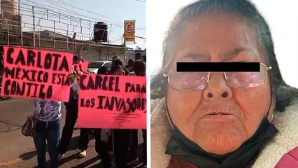 Caso Carlota: Manifestantes acuden a juzgado de Chalco y piden liberación a la "Abuelita justiciera"