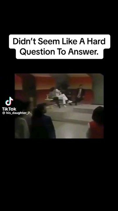Didn't Seem Like A Hard Question To Answer